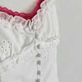 Elodie Eyelet Ruffle Camisole