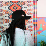 Chubasco Weed White Rose Ballcap BCB016 Black
