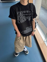 サッドピグメントショートスリーブTシャツ 3C