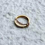 Gold Chain Accent Ring