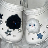 [made]fluffy monster shoes charm set 