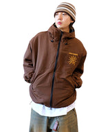 Oversized Two-Way Washed Puffer Jacket (6oz)