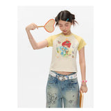BETWEENAND x sunonebird ラグランスリーブツートーンTシャツ