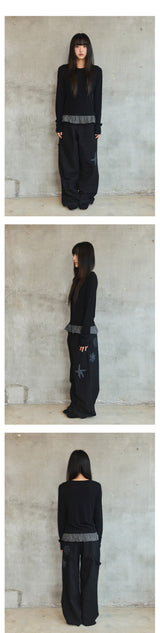 DOODLE COTTON PANTS