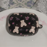 [MADE]ヴィンテージベア Airpods ケース (ブラック)