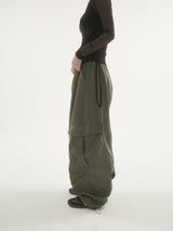 Toni pintuck cargo pants -3C