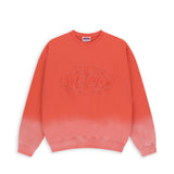Gradient Dyed Logo Sweatshirt Orange