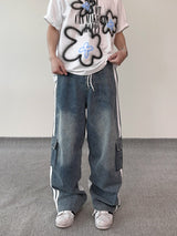 Our Mix Cargo Pants (Denim&Nylon)