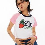21C フロッグラグランクロップtシャツ