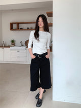 FRILL CAPRI PANTS (3C)
