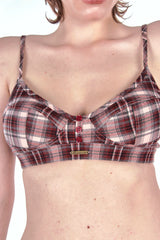 Plaided Brat Bra
