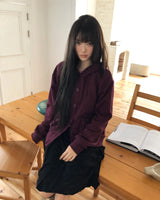 Lamin Pocket Hooded Cardigan