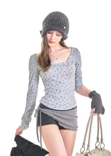 フルール ナポレオン Tシャツ [GREY FLOWER]
