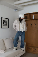 Lining padding) Shani padding blouson jacket