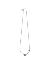 Double button chain necklace
