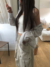 アエンバルーンバンディングカーゴワイドパンツ