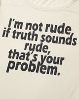 RUDE ハーフスリーブTシャツ (CREAM)