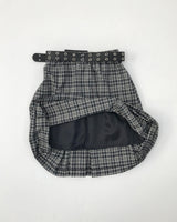 YWD PLAID PLEATS SKIRT + BELT (3color)