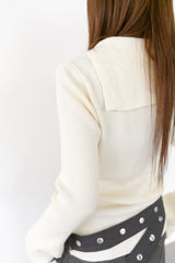 button pola flare sleeve knit(3colors)