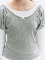 Dot Puff T-Shirt (Grey)