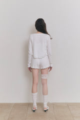 Sweet Dreams Button Cami Top (White)