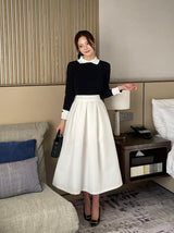 26SS★ Siez Color Matching Button Collar Knit