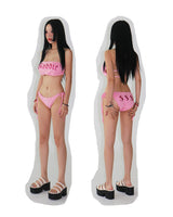 Glitter lettering kitsch bikini