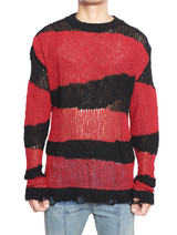 EMPTY KNIT RED SWEATER