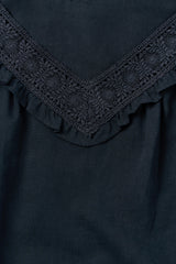 Bella lace blouse_navy