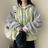 Males fleece raglan colored hoodie