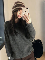 Hairy Multi Border Knit Beanie (2color)