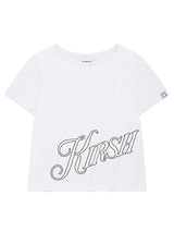 KIRSHレタリングスリムフィットTシャツ [ホワイト]