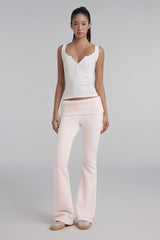 シアーロマンスフォールドパンツ, ピンク