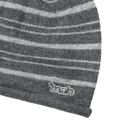 STRIPE ROLL BEANIE_GREY