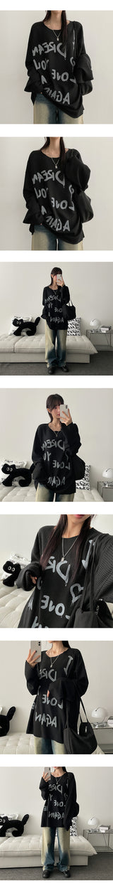 ドリームボキシーロングスリーブニットTシャツ