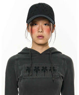 Dripping Patch Ball Cap _ Black