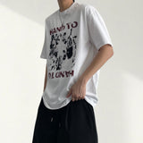 グラムハンドプリントヴィンテージ半袖Tシャツ