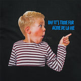 24FW FINGER-POINTING LETTERING BABY FACE SHORT SLEEVE T-SHIRT BLACK