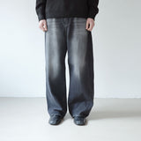 diagonal wide denim