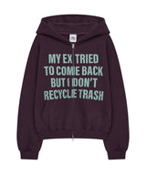 pt letter zip up (purple)