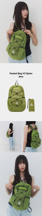 ウルトラライトコンパクトポケットバッグV2 Nylon Lime
