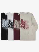 タイムプリンティング長袖Tシャツ