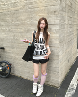 Bold lettering sleeveless