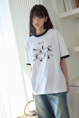 26SS★ Cats Music Ringer Short Sleeve Tee