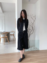 FRILL CAPRI PANTS (3C)