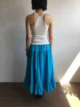 Liang button frill long skirt (4color)