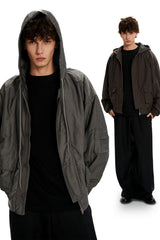 Hooded Utility Work Jacket