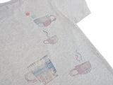 TEA CUP CROCHET T-SHIRT / MELANGE
