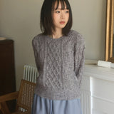 ナタボカシツイストラウンドニット