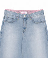 blush lace denim pt